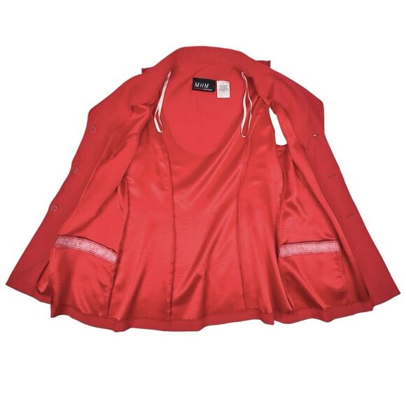 VTG 90s Melissa Harper Shirt Vest 8T Safari Elephant Gold Button Office Business - Picture 14 of 16